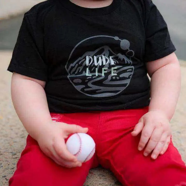 Dude Life Black T-Shirt Dude Mama