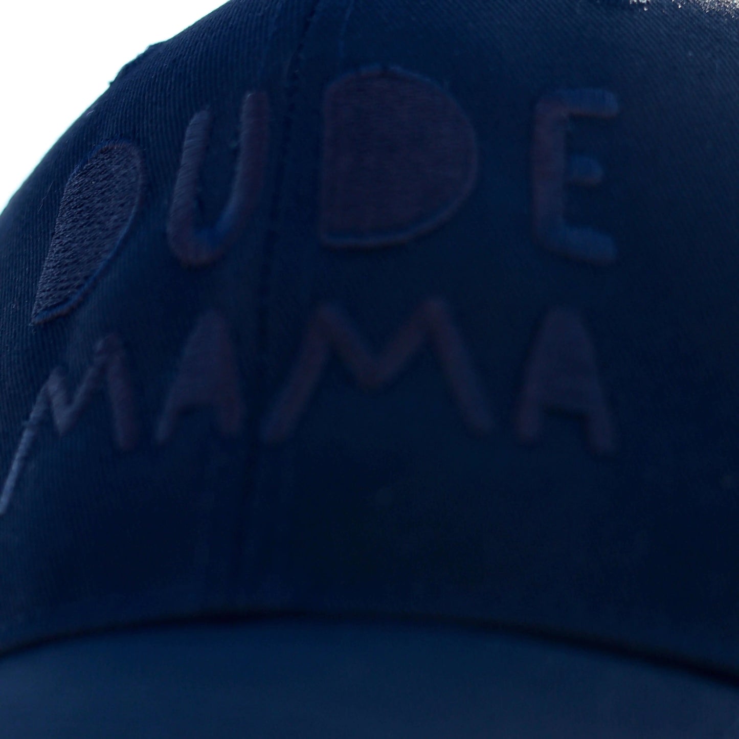 Black on Black Dude Mama Boy Mom Hat