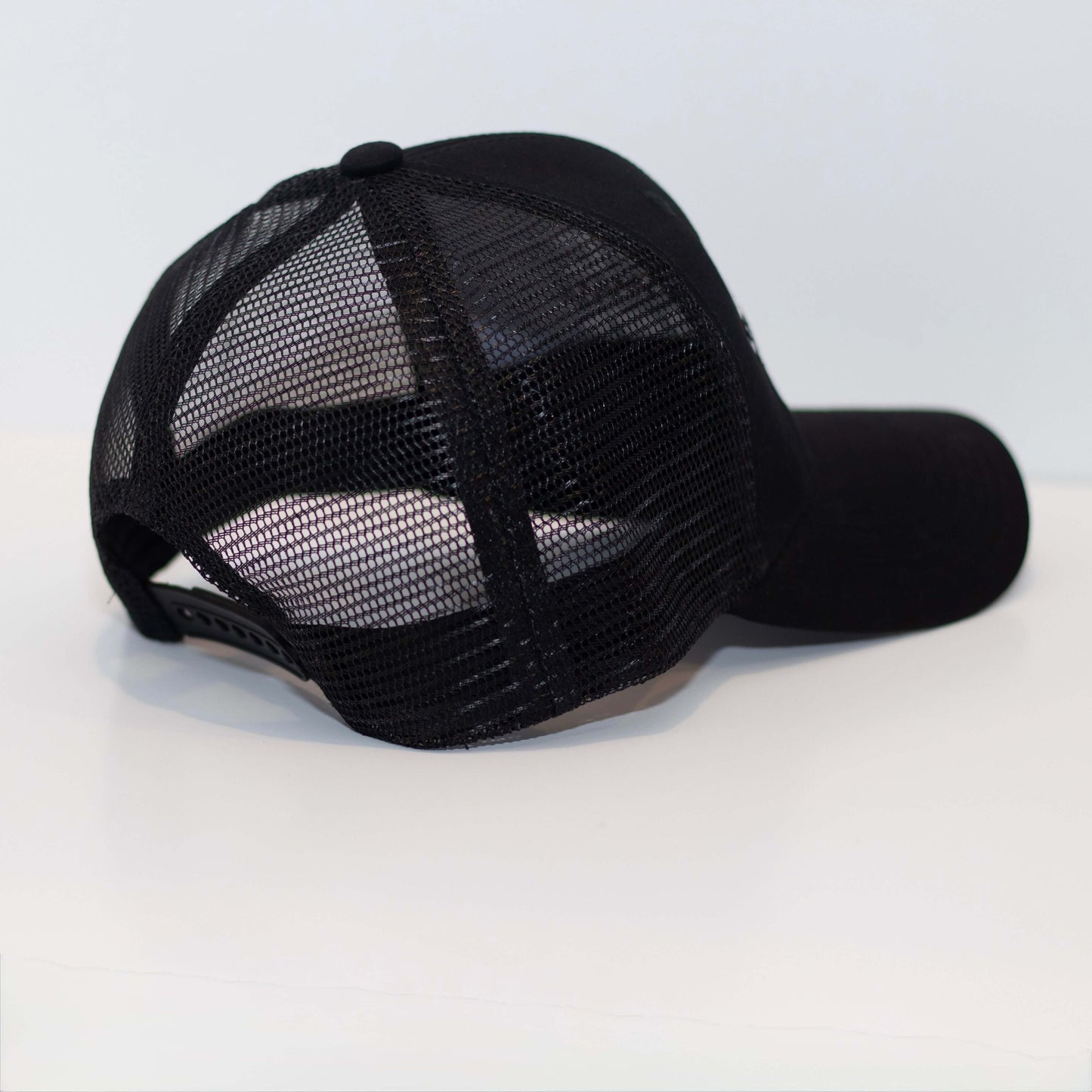 Dude Mama Checkered Embroidered Black Hat