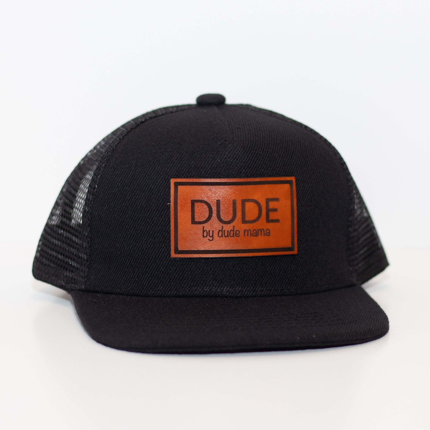 Mama & Dude Matching Black Patch Hats