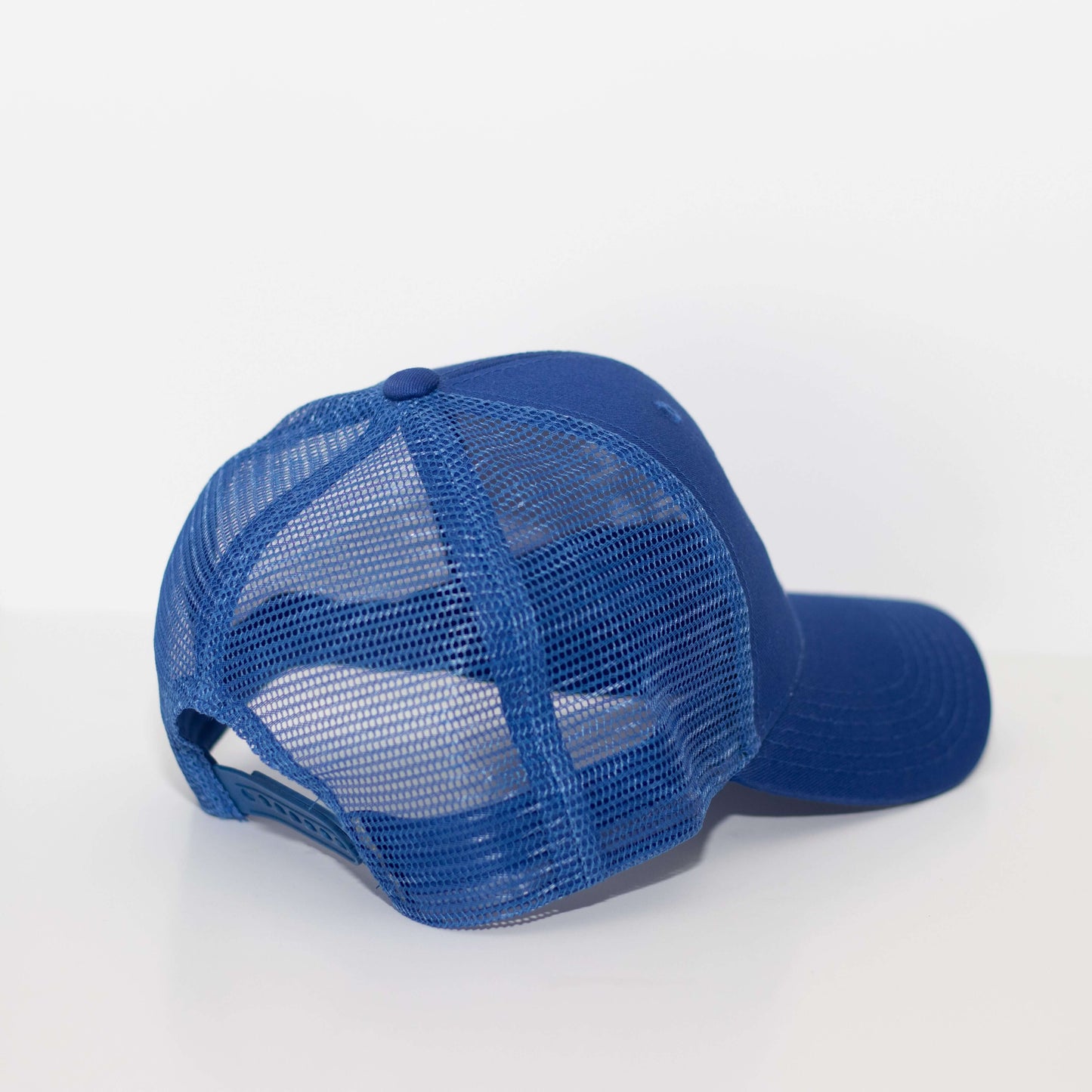 Dude Mama White Embroidered Royal Blue Hat