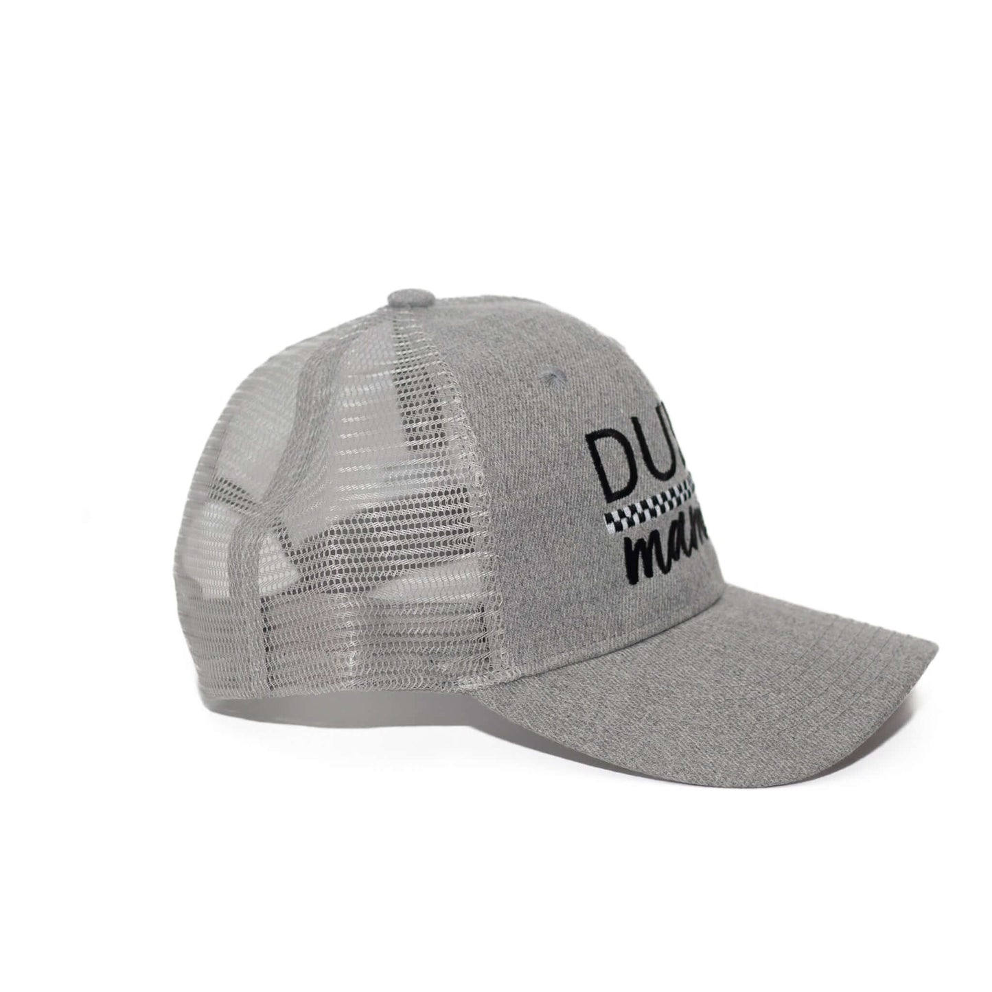 Dude Mama Checkered Grey Hat