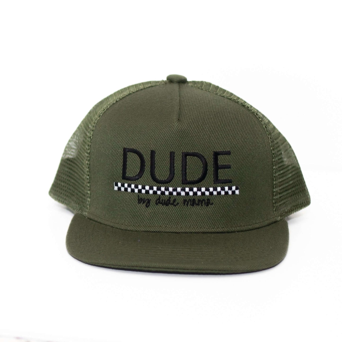 Dude Checkered Olive Hat