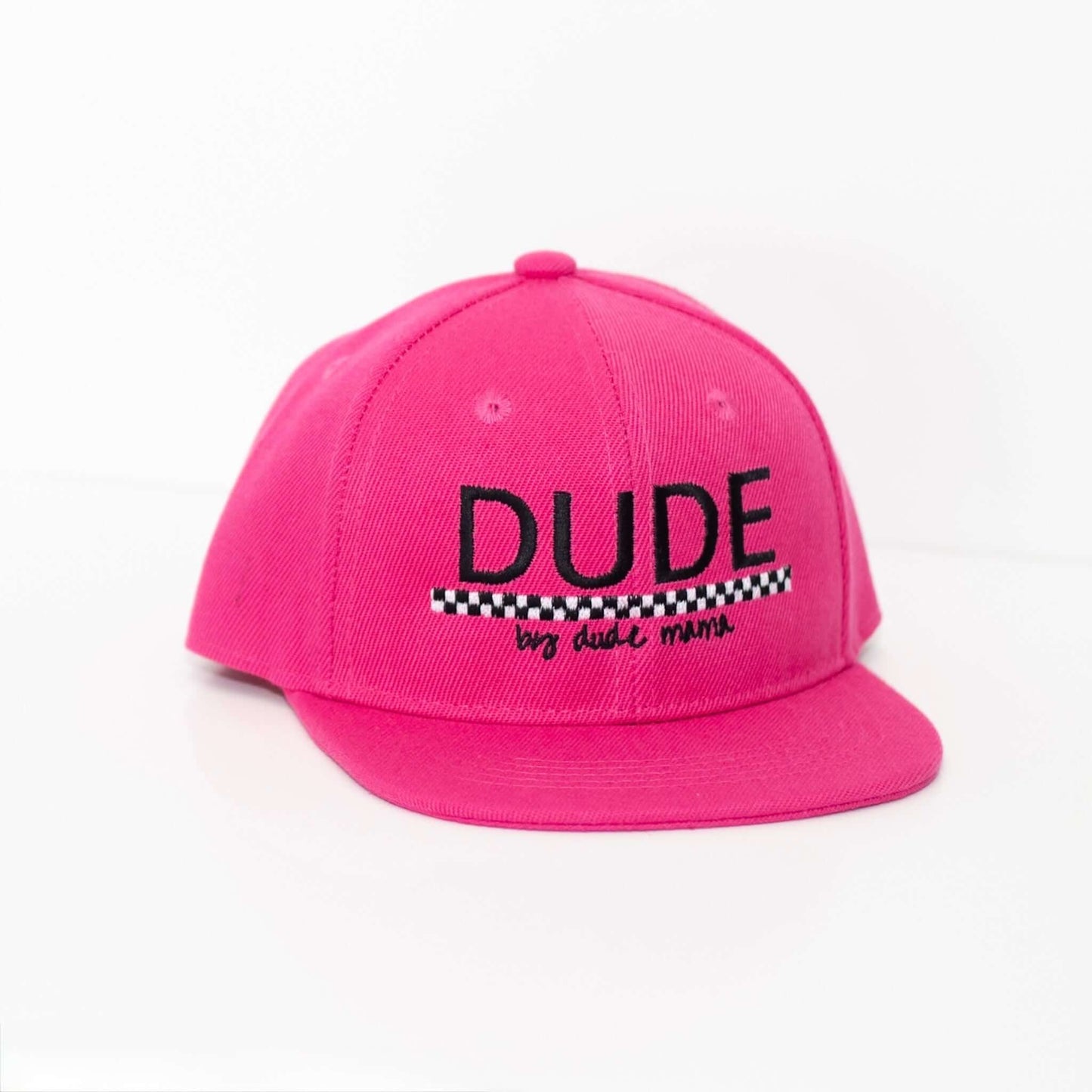 Dude Hot Pink Checkered Hat