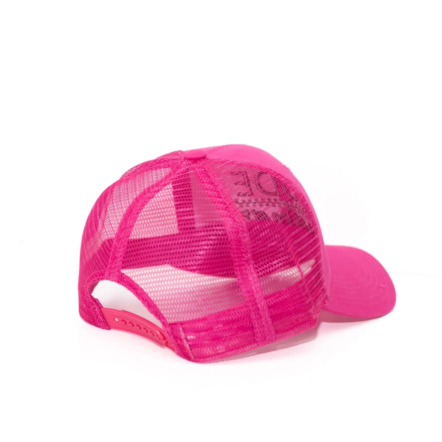 Mama & Dude Matching Hot Pink Checkered Hats