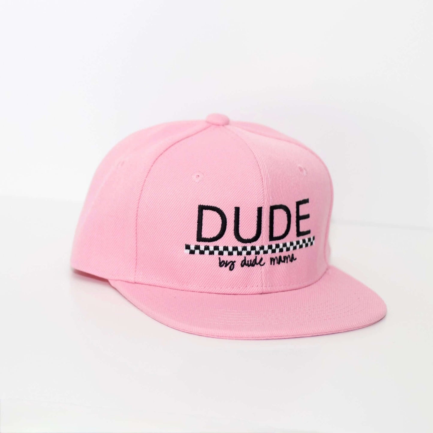 Dude Light Pink Checkered Hat