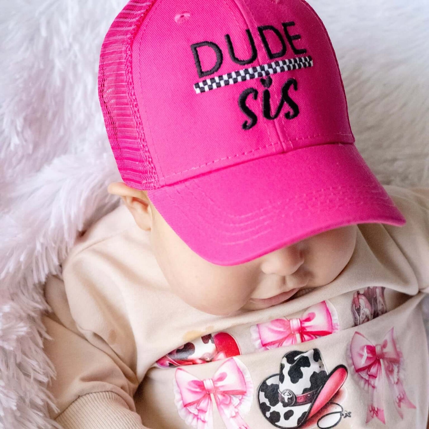Dude Sis Hot Pink Hat