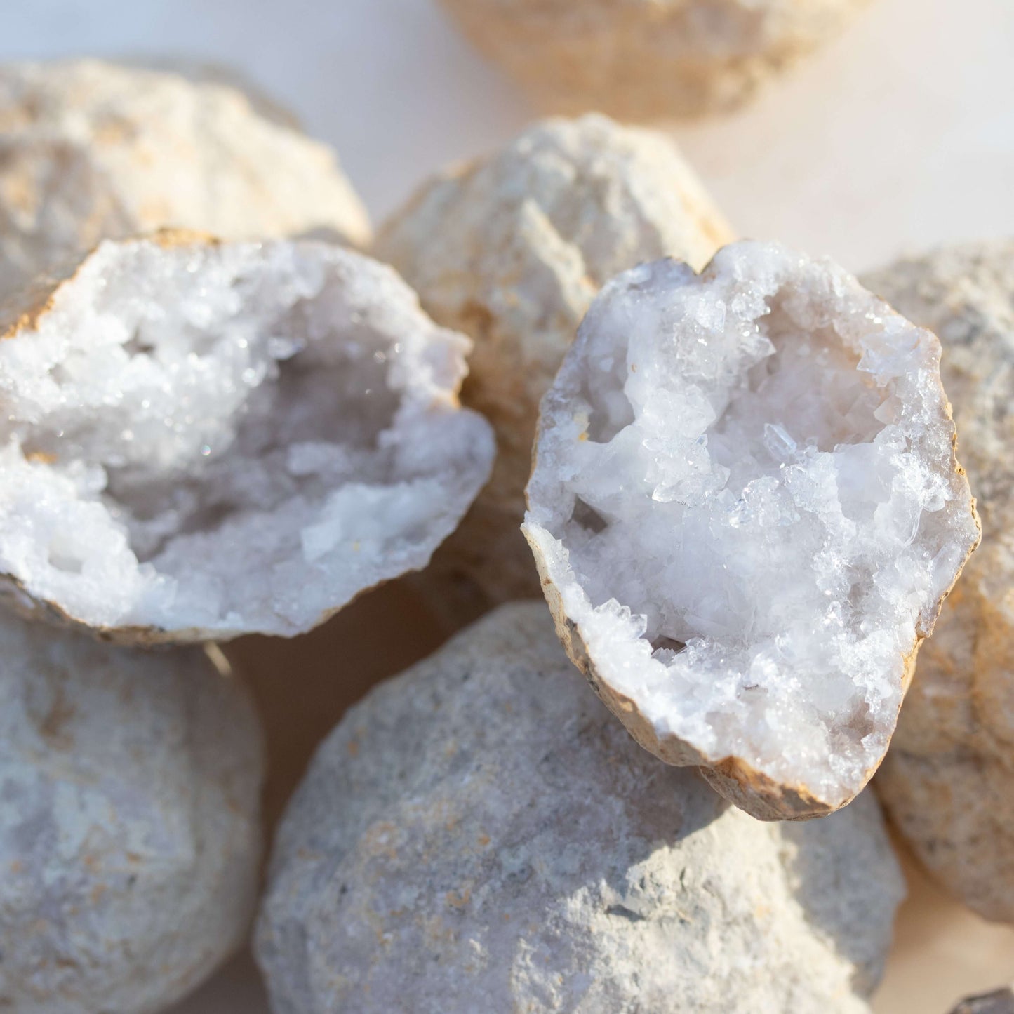 Crystal Quartz Geode + Dude Rocks Card