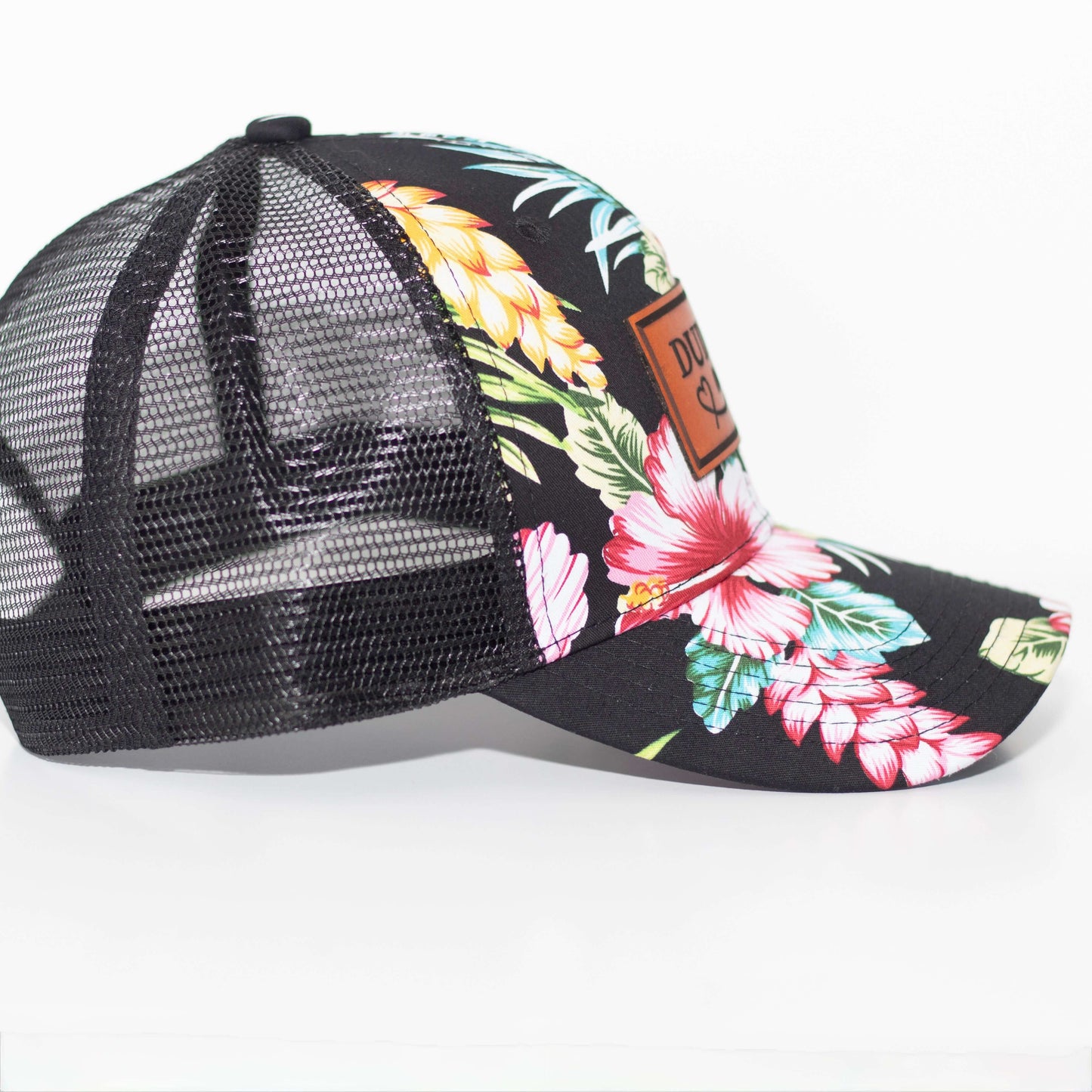 Mama & Dude Matching Black Hawaiian Hats