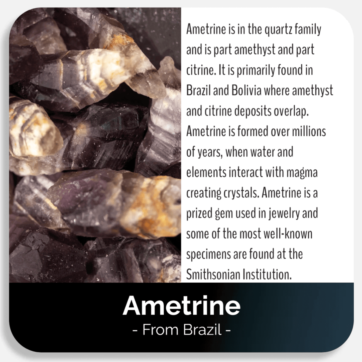 Ametrine Rock + Dude Rocks Card