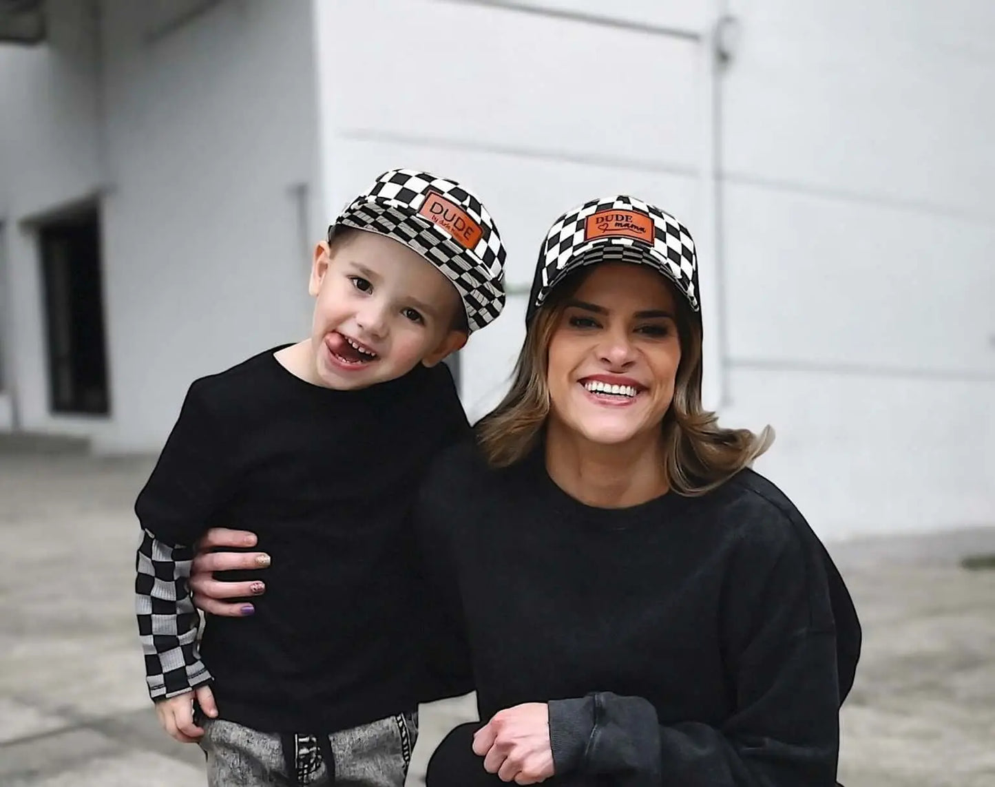 Checkered Dude Hat Dude Mama