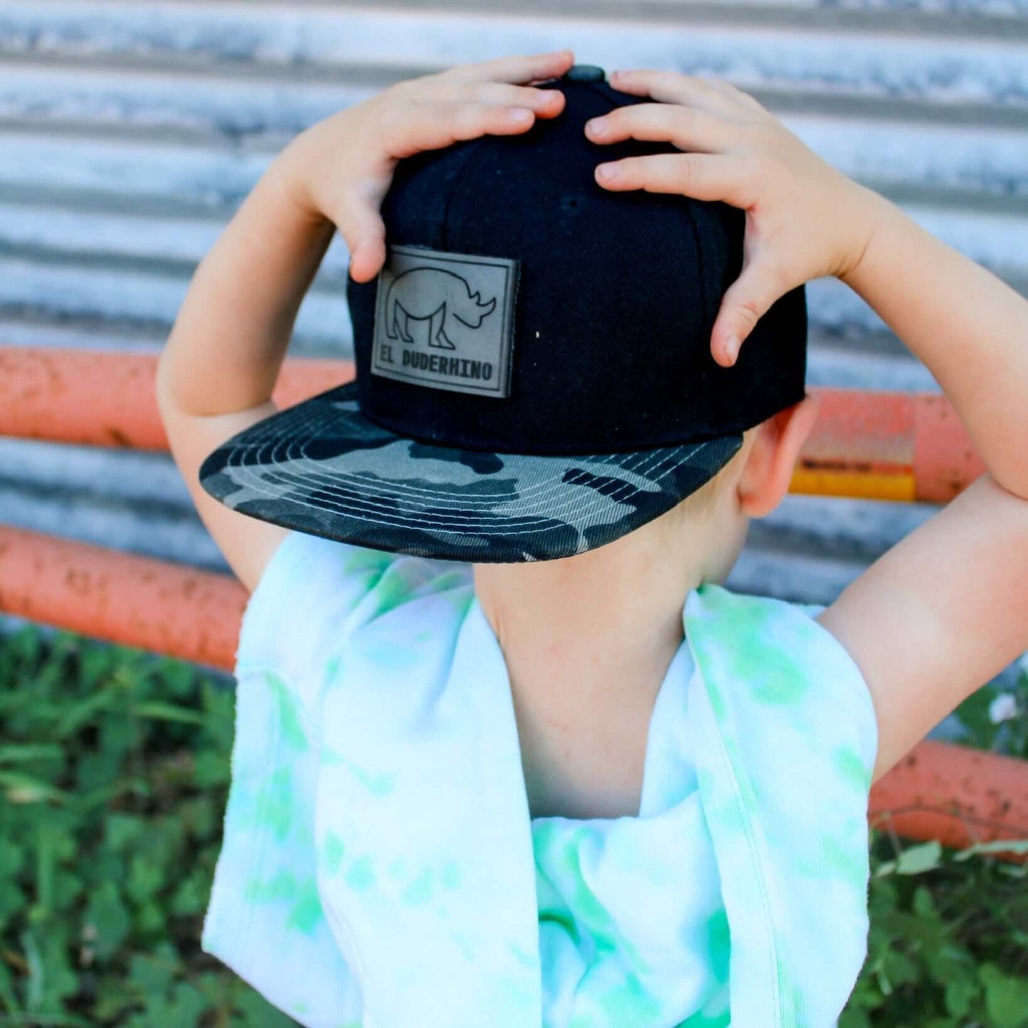 Boy hat | El Duderhino Black w/ Camo Brim Hat