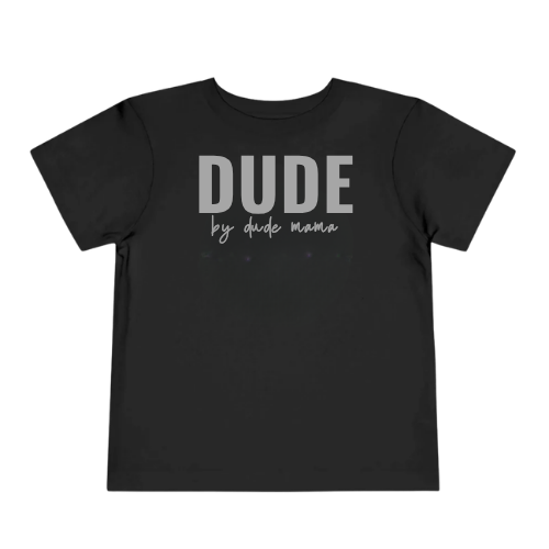 Dude | Gray + Black | Boys Shirt
