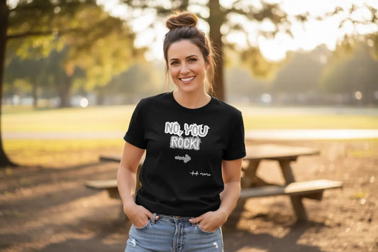No, You Rock Mama Graphic Tee Dude Mama
