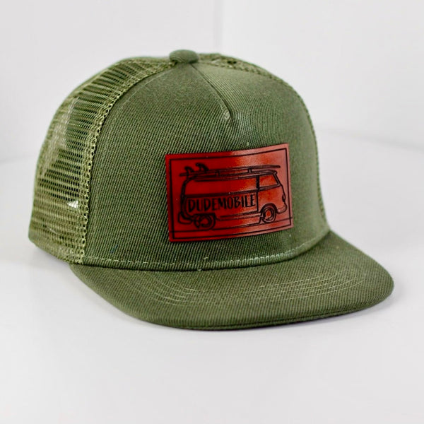 Dudemobile Olive Mesh Trucker Hat