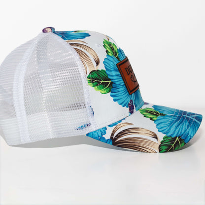 Dude Mama Blue Hawaiian Hat