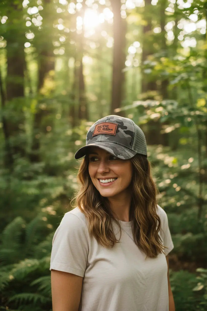 Camo Dude Mama Hat Dude Mama