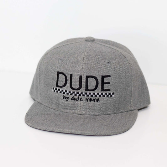 Dude Checkered Grey Hat