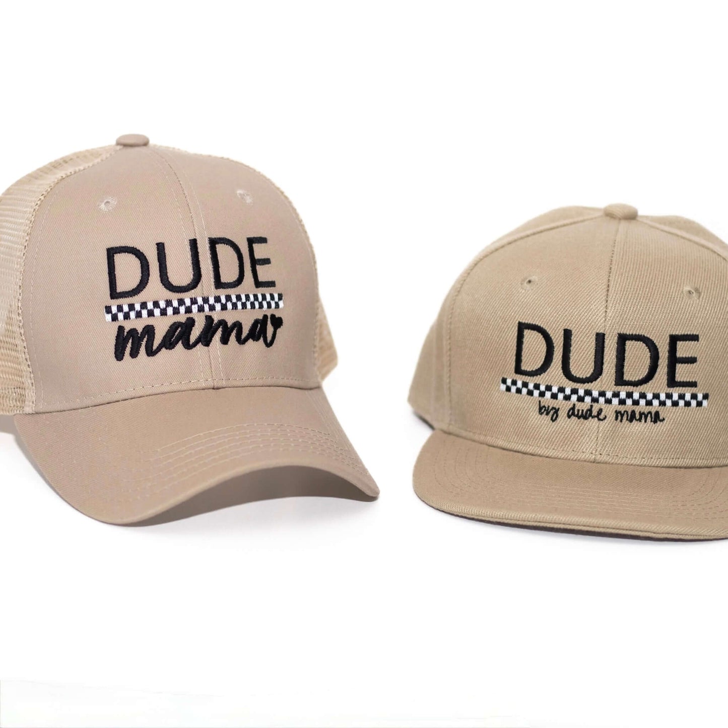Dude Checkered Khaki Hat