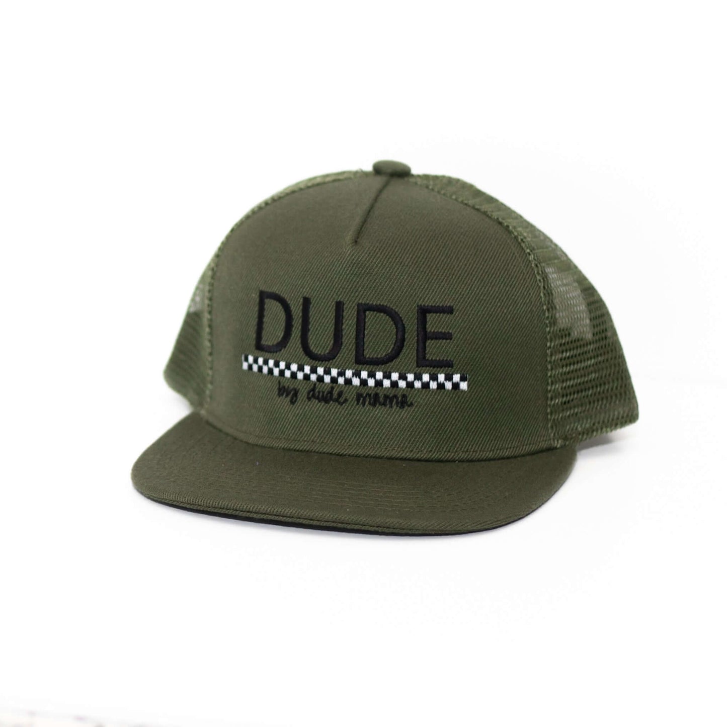 Dude Checkered Olive Hat