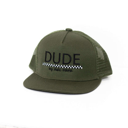 Dude Checkered Olive Hat
