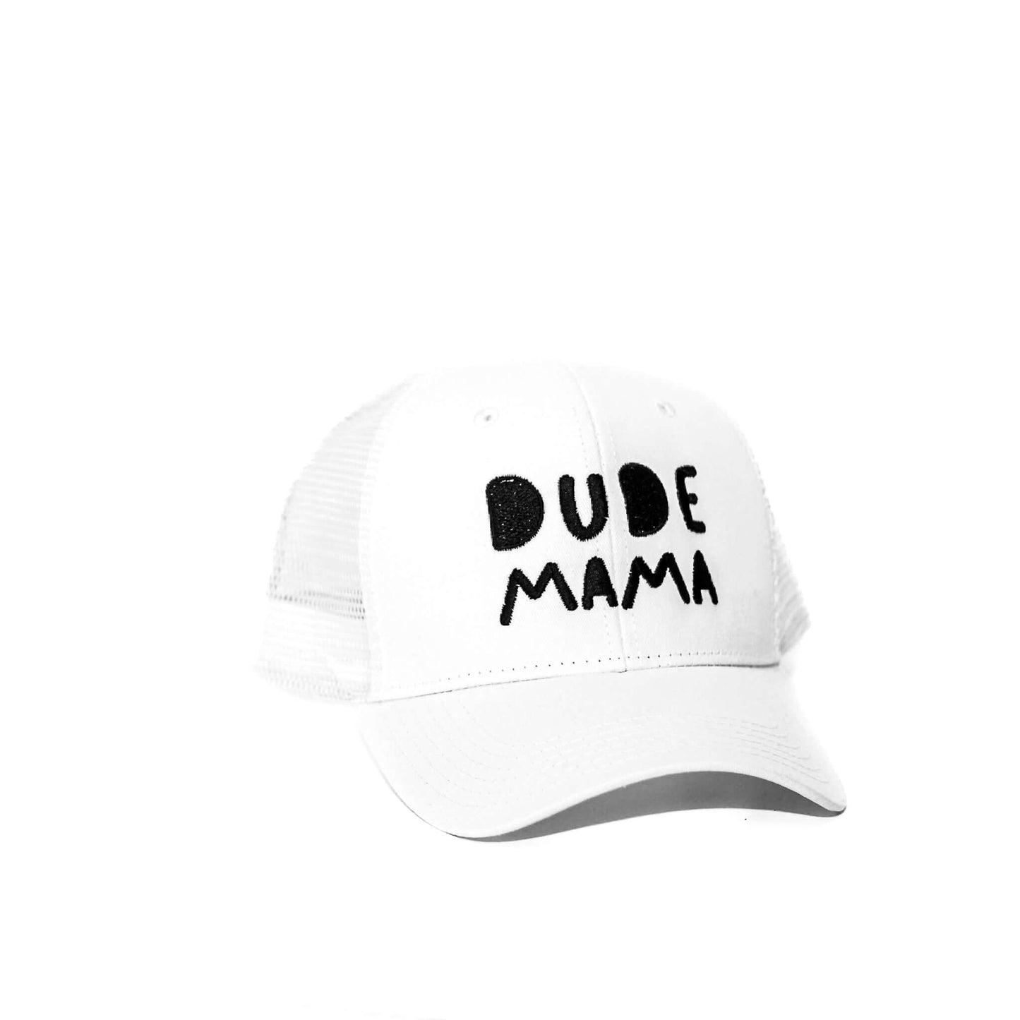 Dude Mama White Hat