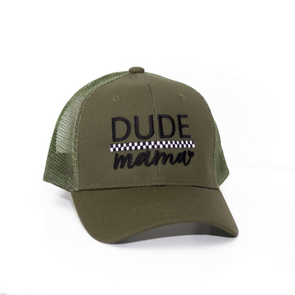 Dude Mama Checkered Evergreen Hat