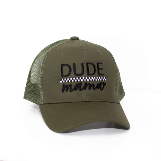 Dude Mama Checkered Evergreen Hat