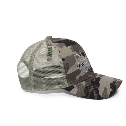 Dude Mama Camo Checkered Hat