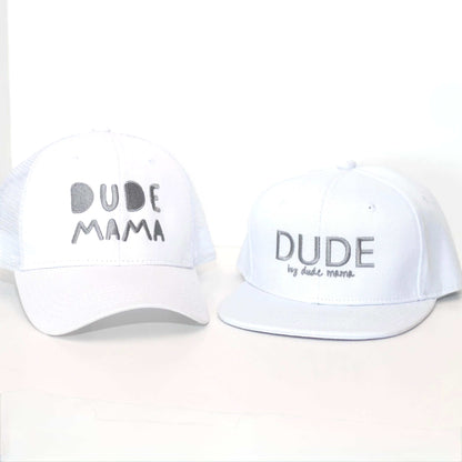 Dude Gray on White Hat