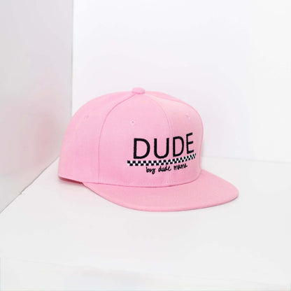 Dude Light Pink Checkered Hat