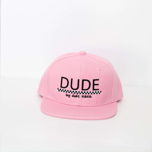 Dude Light Pink Checkered Hat