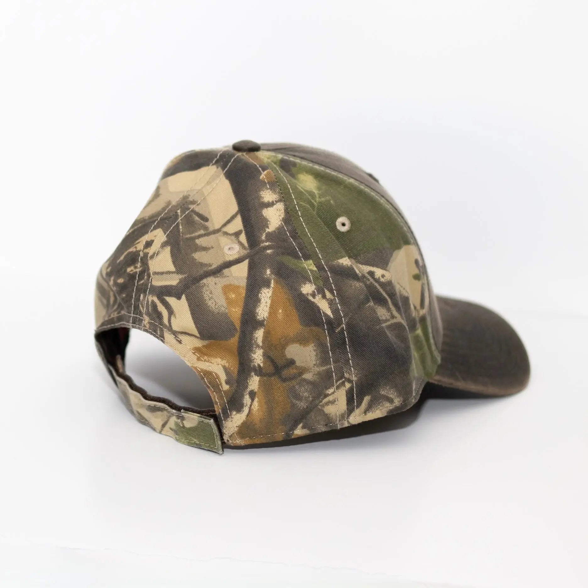 Camo + Brown Dude Mama Hat Dude Mama