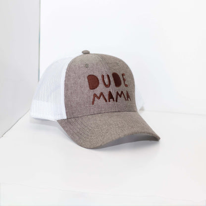 Dude Mama Charcoal and White Hat