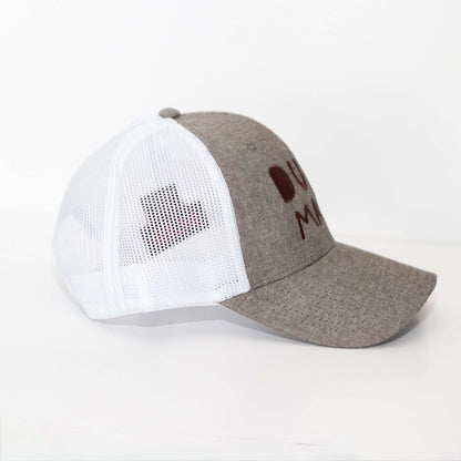 Dude Mama Charcoal and White Hat