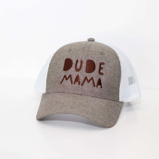 Dude Mama Charcoal and White Hat