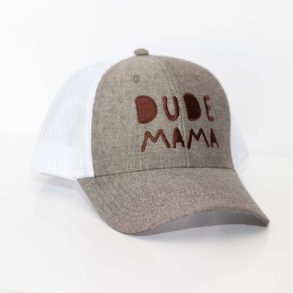 Dude Mama Charcoal and White Hat