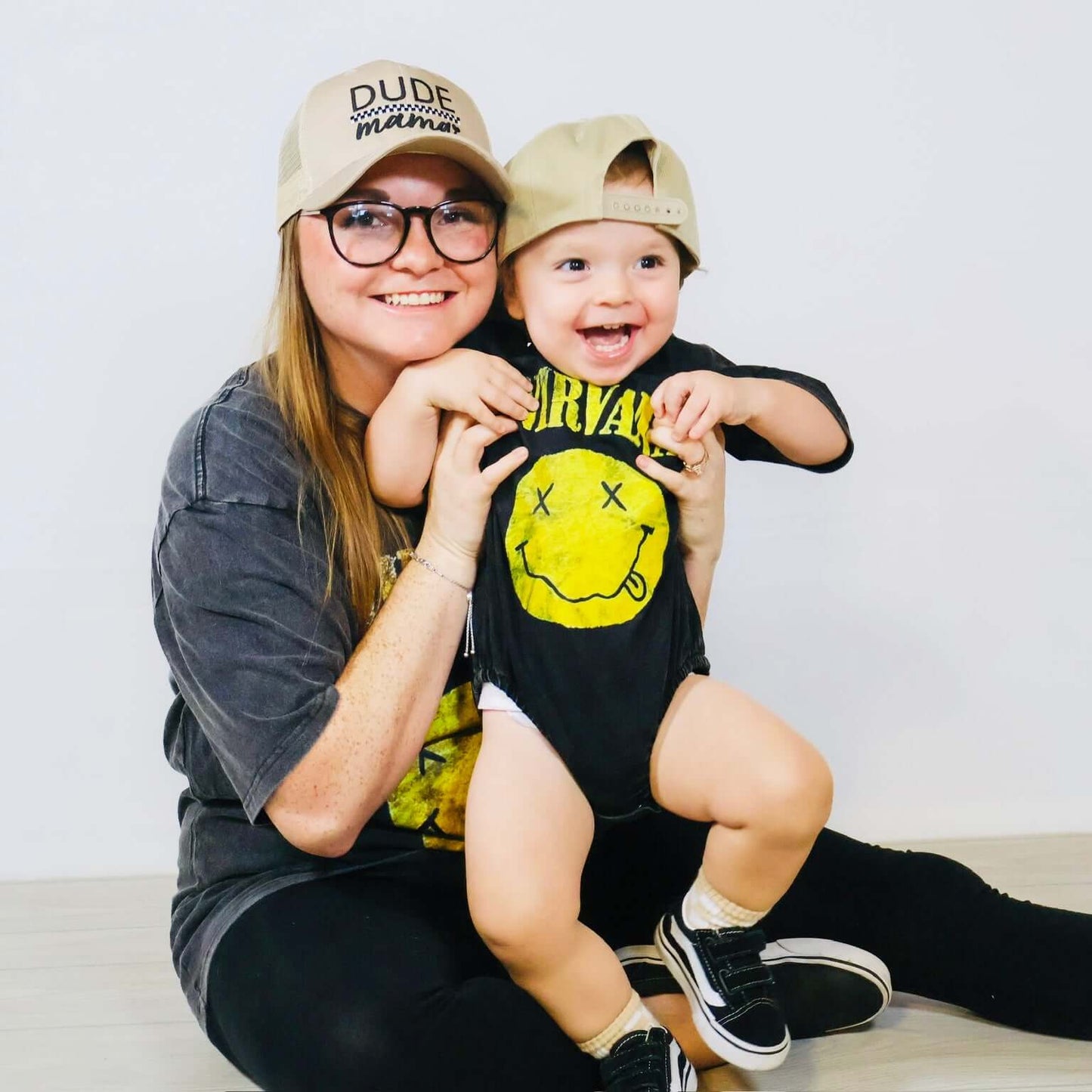 Dude Mama Checkered Tan Hat