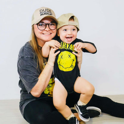 Dude Mama Checkered Tan Hat