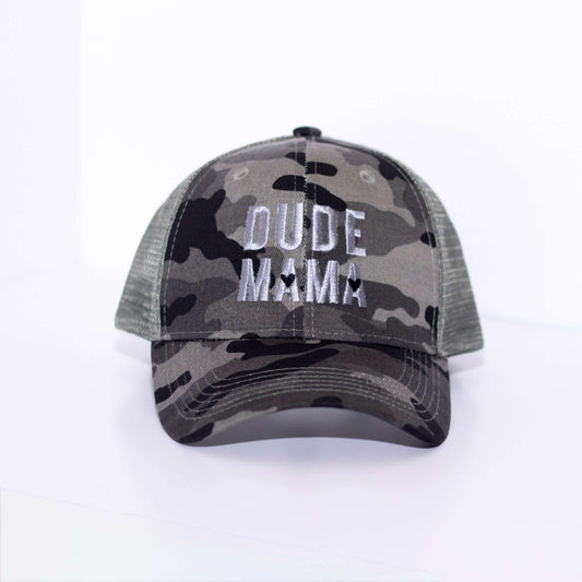 Camo Hearts Dude Mama Hat