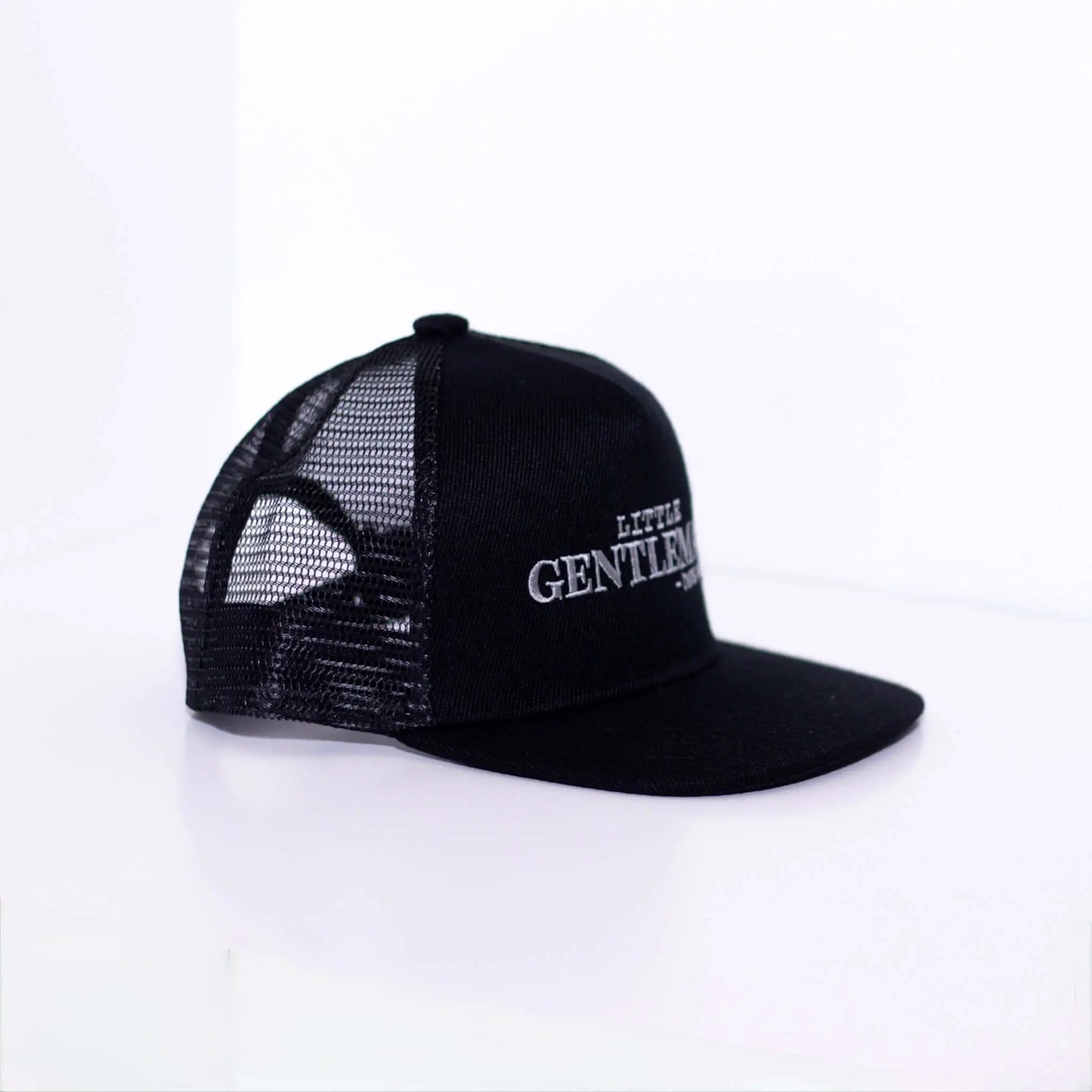Little Gentleman Boy Hat. Side profile.