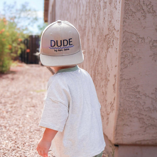 Dude Checkered Khaki Hat