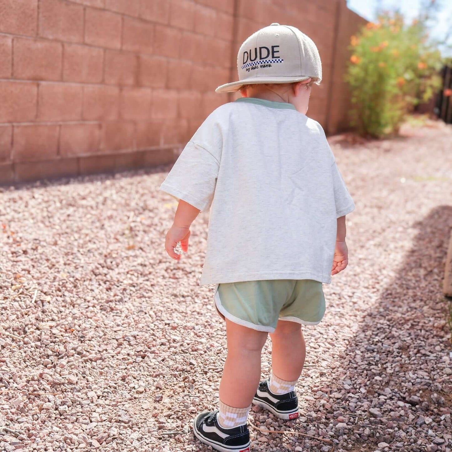 Dude Checkered Khaki Hat