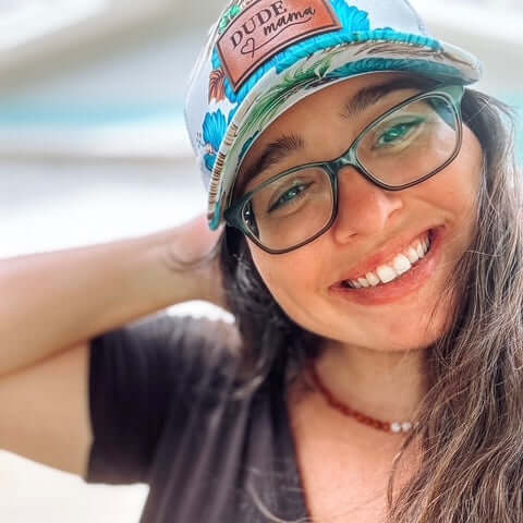 Dude Mama Blue Hawaiian Hat