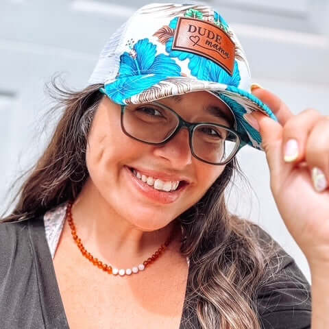 Dude Mama Blue Hawaiian Hat