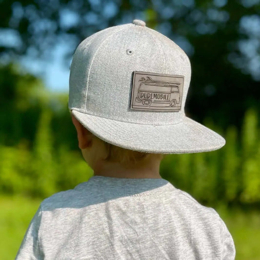 Light Gray Dudemobile Boy Hat Dude Mama