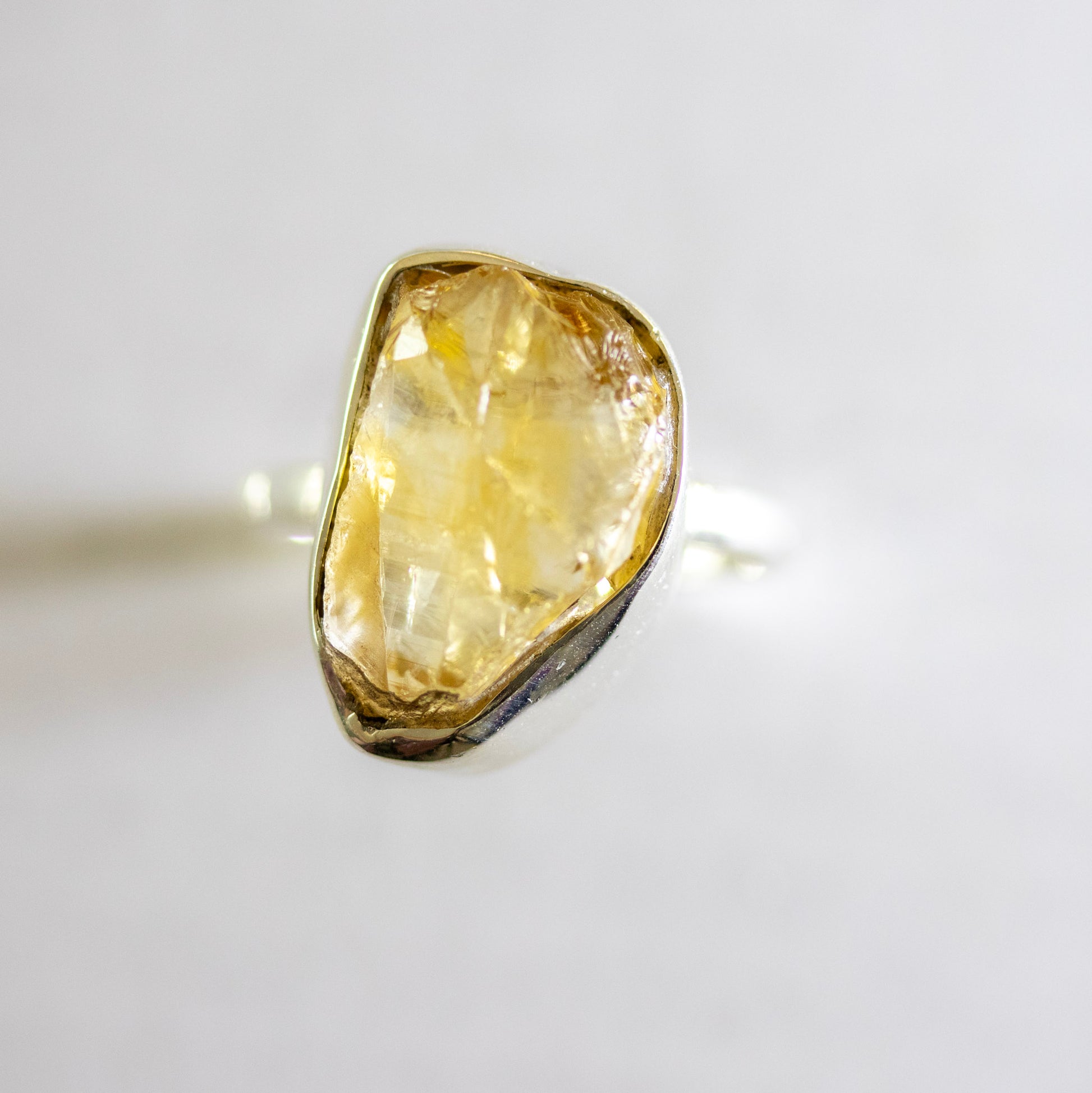 Citrine Ring | 'Dude Mama' Engraved