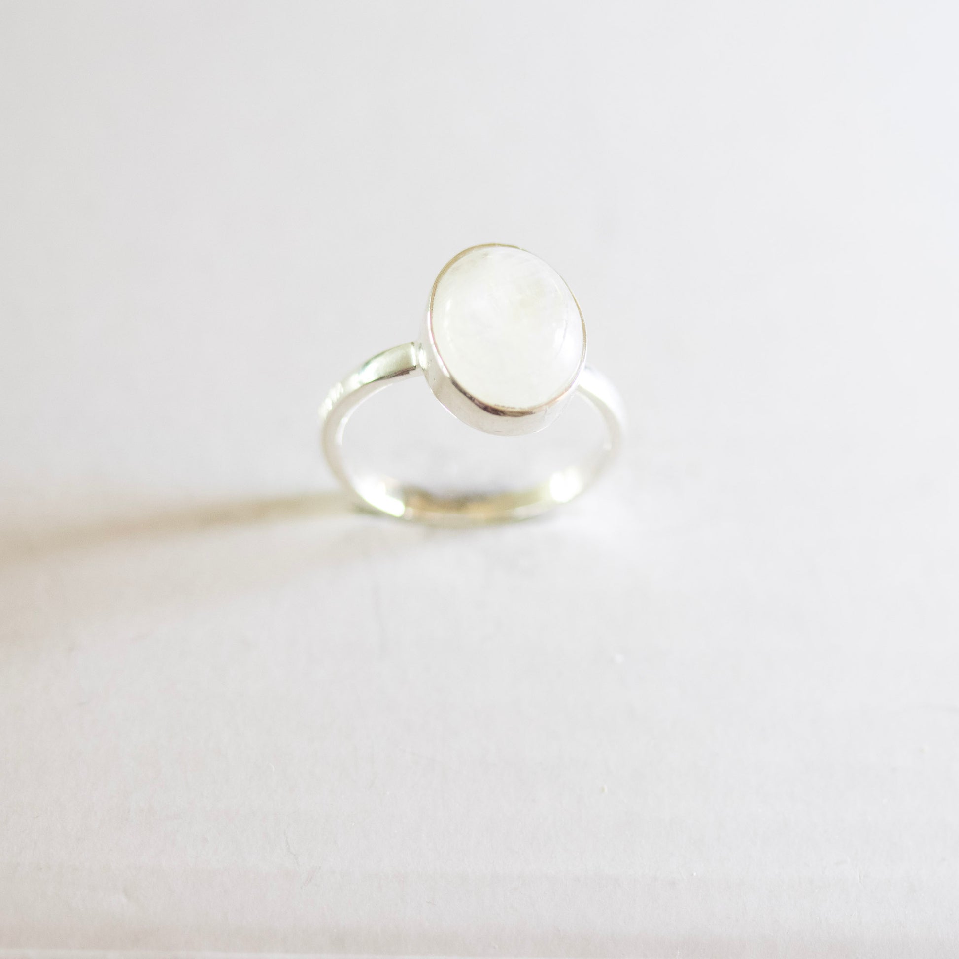 Moonstone Ring | 'Dude Mama' Engraved