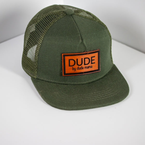 Olive Mesh Trucker Hat