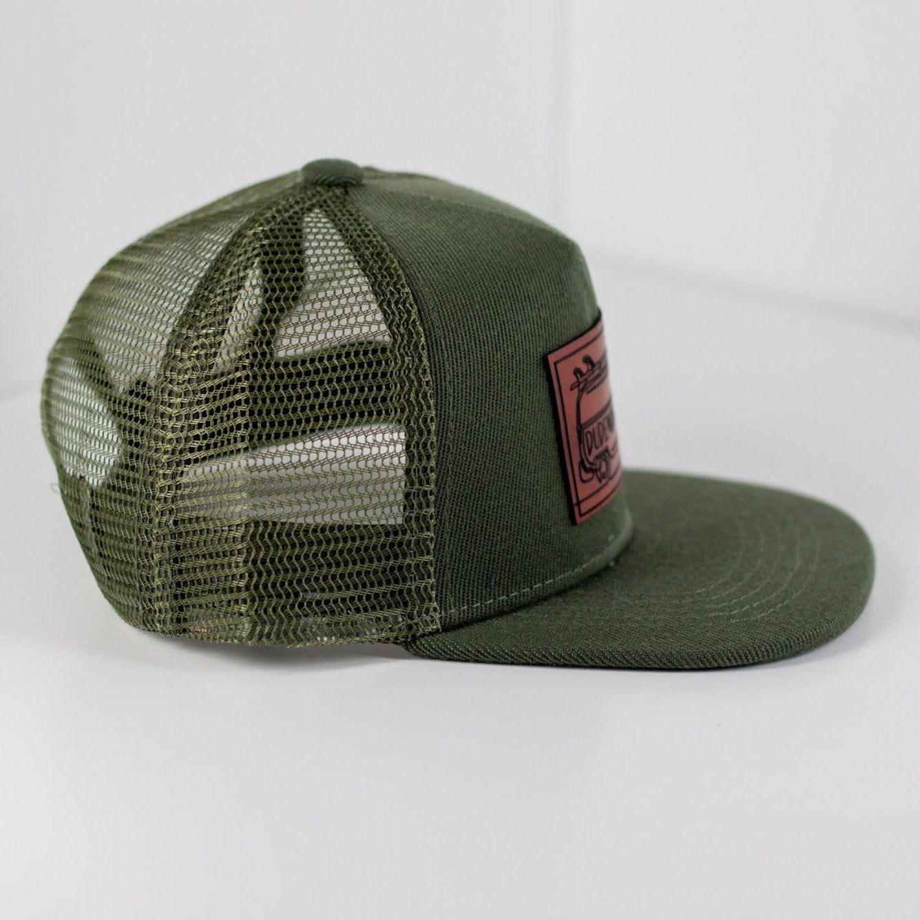 Dudemobile Olive Mesh Trucker Hat